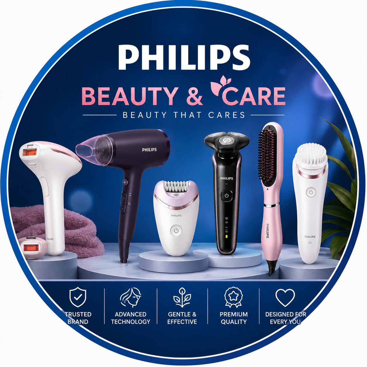 Philips Trimmer Collection featuring Philips Multigroom, OneBlade, Beard Trimmer and Body Groomer series in Qatar
