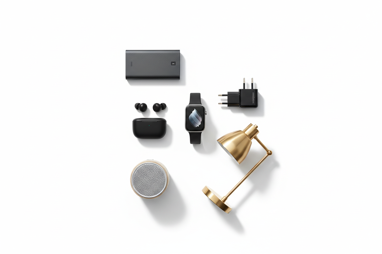 Home appliances collection featuring smart home electronics and everyday household essentials available in Qatar
