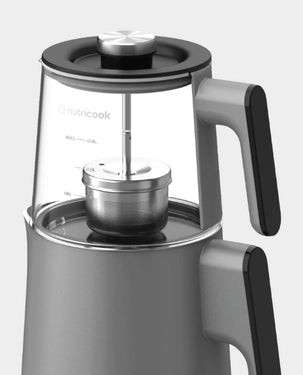 Nutricook 2-in-1 Tea Maker & Kettle – Automatic Brewing Control, Fast Boil Heating, Versatile Hot Beverage Preparation | NC-KTM330G Nutricook