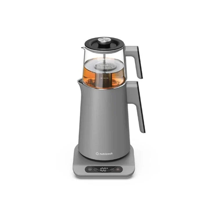 Nutricook 2-in-1 Tea Maker & Kettle – Automatic Brewing Control, Fast Boil Heating, Versatile Hot Beverage Preparation | NC-KTM330G Nutricook