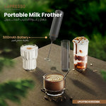 Lepresso Brewology Coffee Kit (Espresso Maker, Rechargeable Grinder & Milk Frother) - Black LePresso