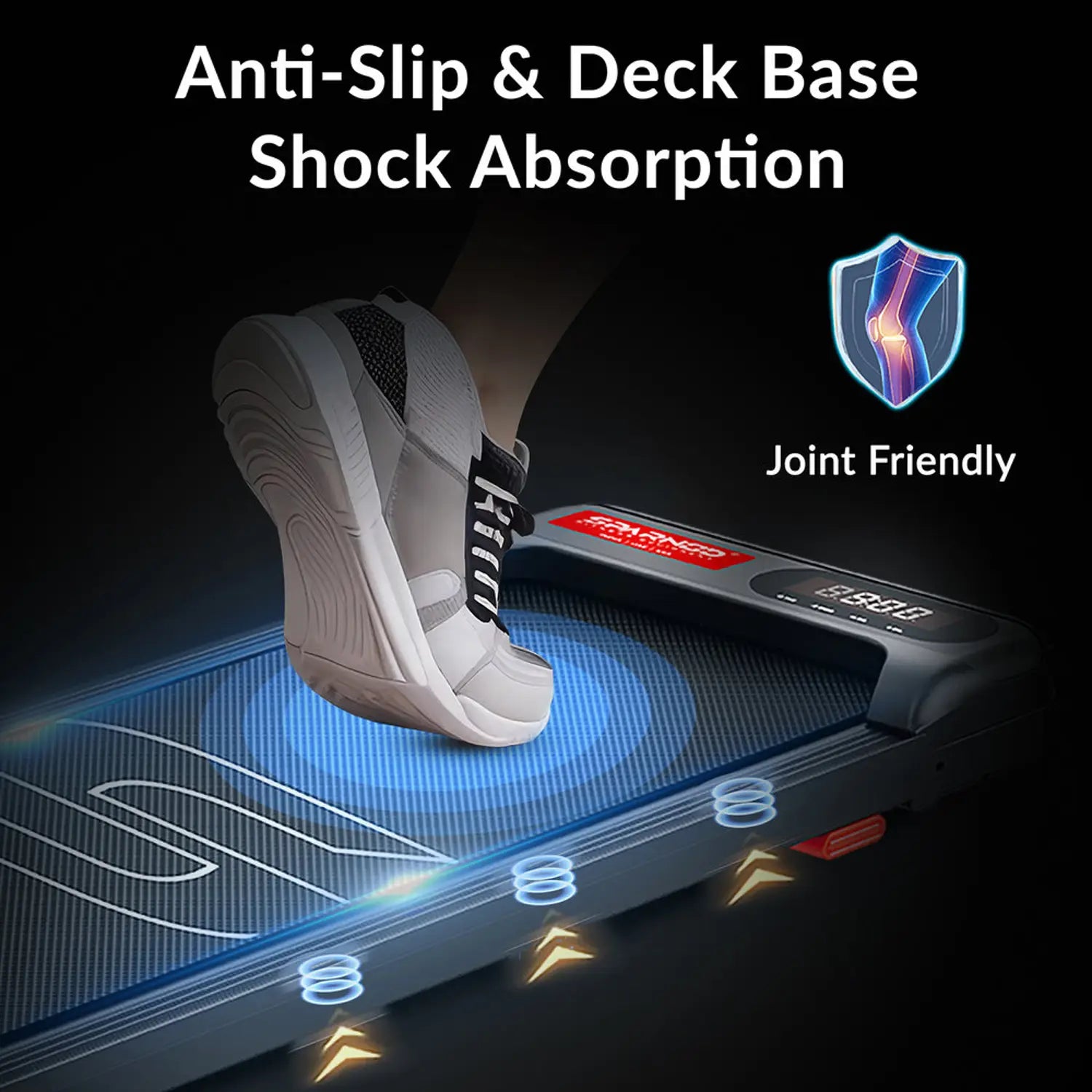 STH-3004N Foldable 2-in-1 Walking Pad Treadmill for Home & Office | Motorized Under Desk Walking Machine | 1-10 km/h Speed | 7% Incline | LED Display | Shock Absorption | Portable Fitness Treadmill | 90kg Capacity** Sparnod