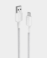Anker 322 USB-A to USB-C Cable 3ft Braided White A81H5H21 best selling charging cable in Doha Qatar