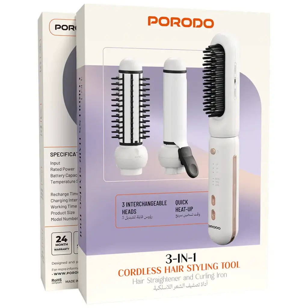 Porodo cordless hair straightener Doha