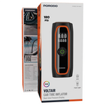 Driver Using Car Tire Inflator Qatar Vehicle Maintenance