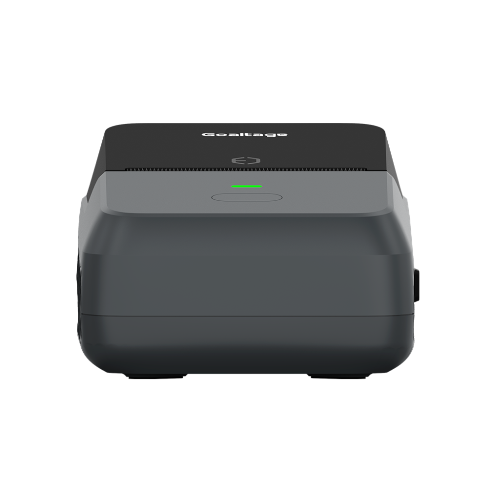 Black and gray device with 'Goaltech' branding on a white background