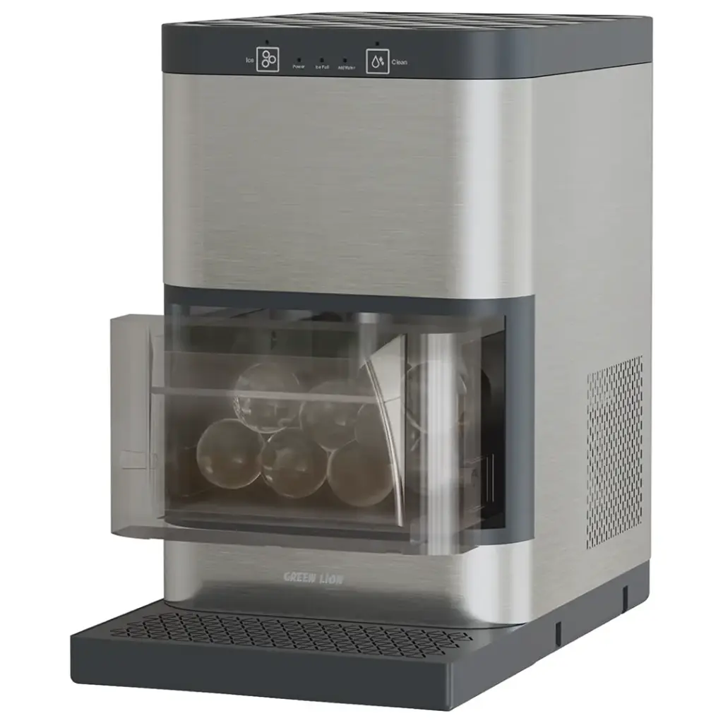 Green Lion Crystal Sphere Ice Maker Gray for Crystal Clear Ice Balls Qatar