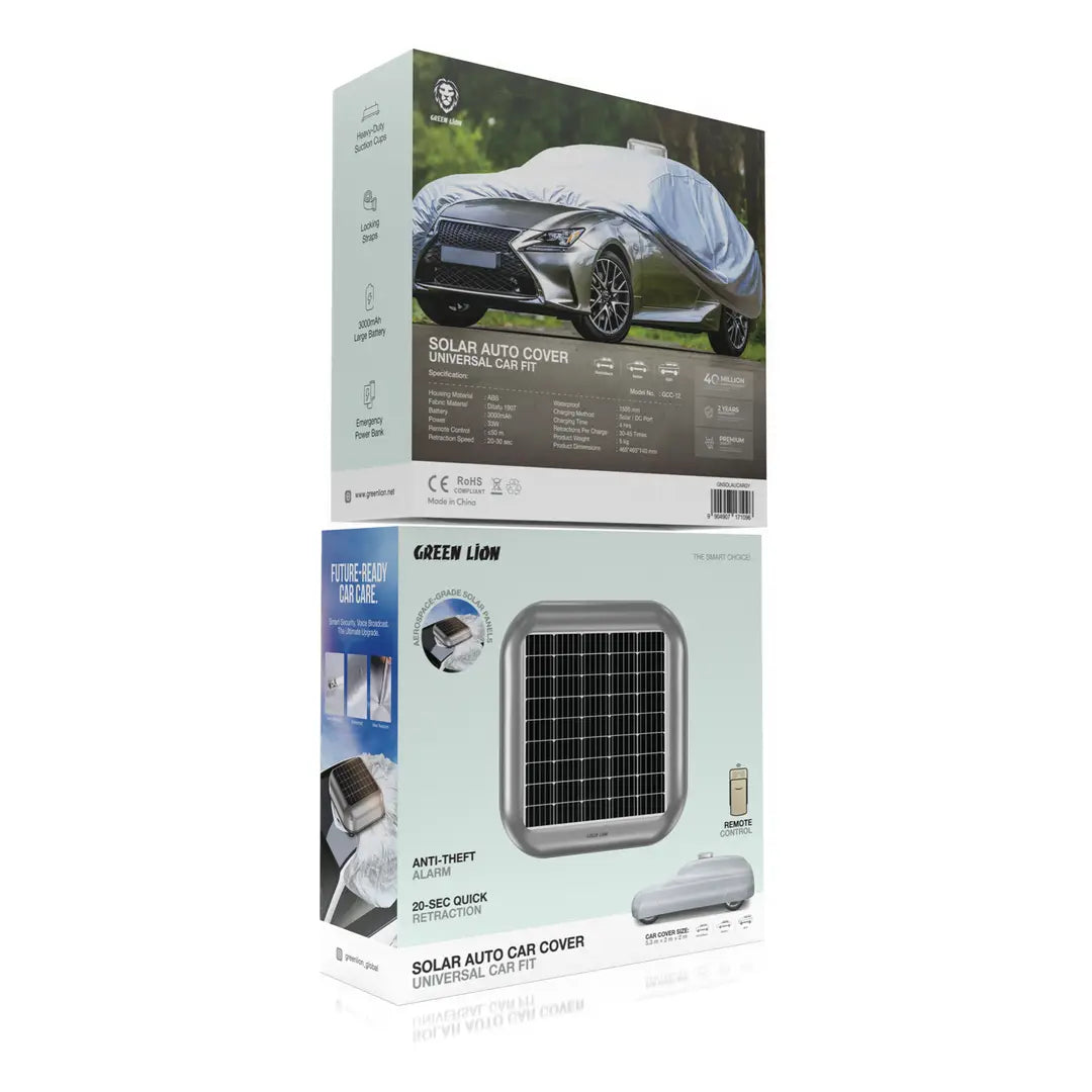 Green Lion Solar Auto Car Cover with Remote Control Qatar