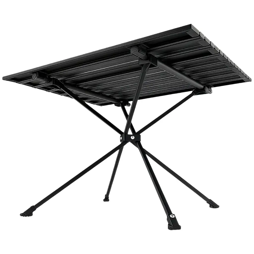 Green Lion CAMP T2 Foldable Camping Table Roll-Up Design Qatar
