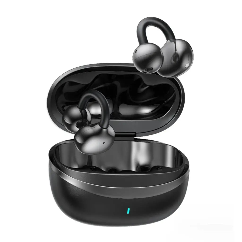 Green Lion Sonix Clip-On Earbuds – Black & Cream | GNSNXTWSBK Green Lion