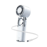 Handheld Fan Power Bank Qatar Green Lion Power Wind White