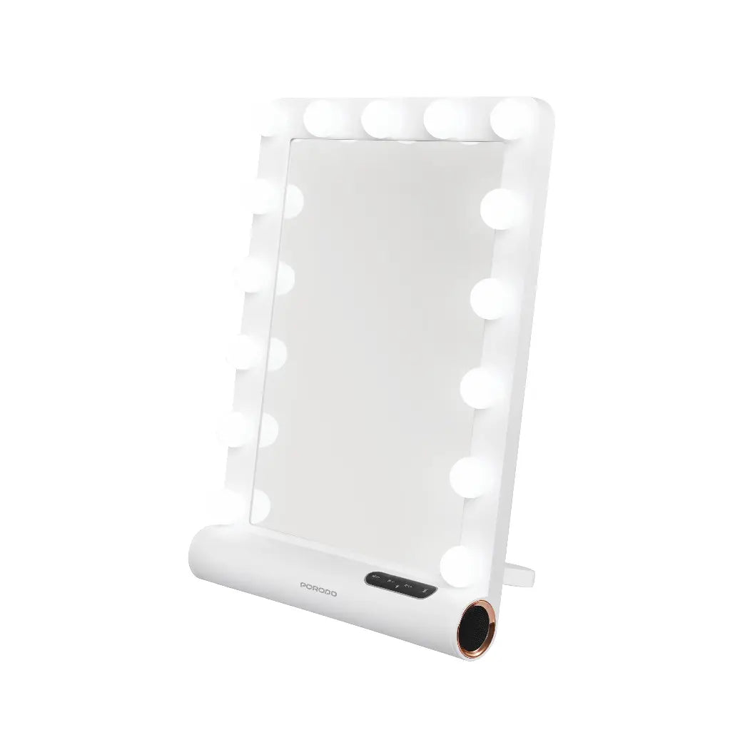 Hollywood Vanity Mirror Qatar Porodo Lifestyle White Rose Gold