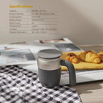 LePresso 450mL Auto Magnetic Stirring Mug Gray Qatar