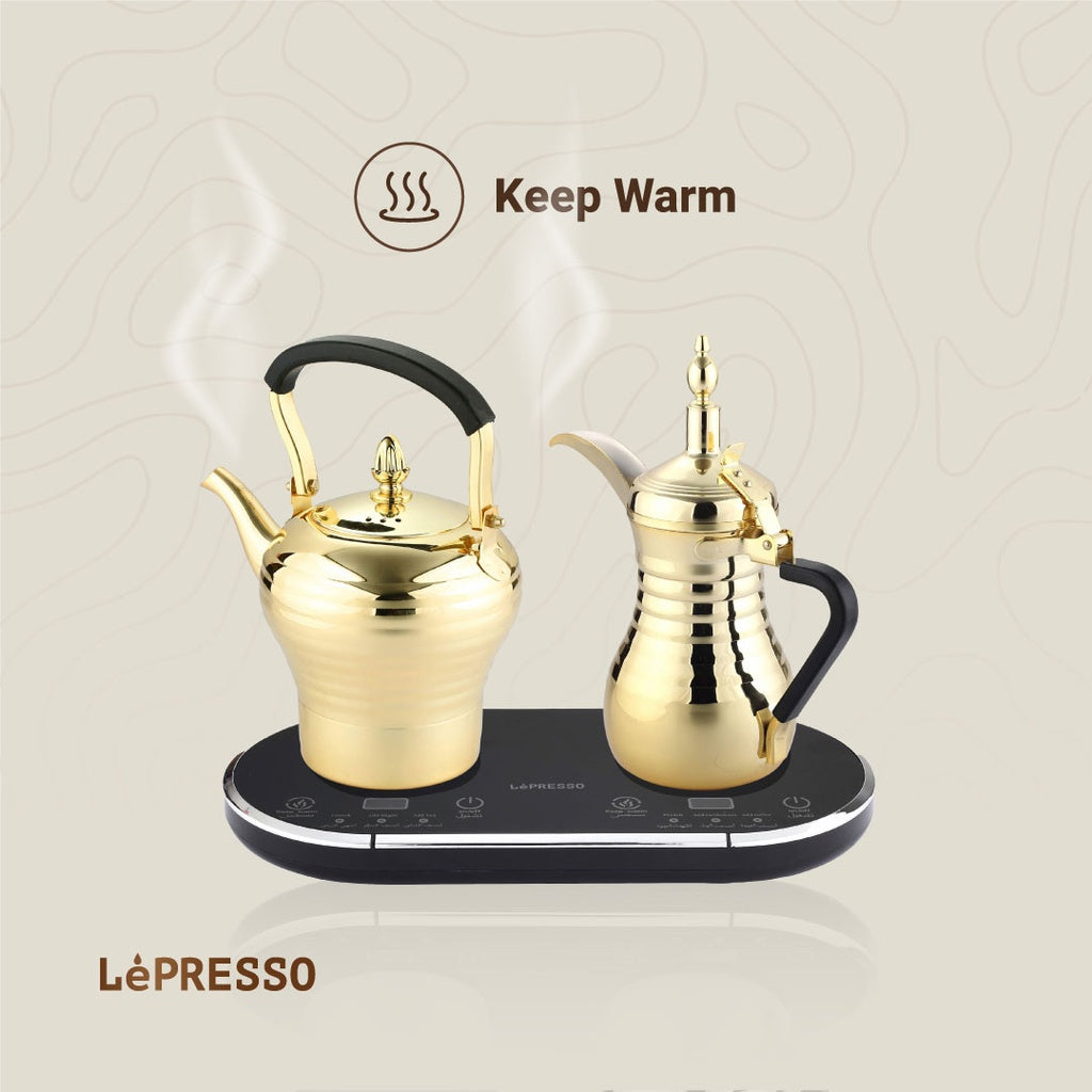 LePresso Arabic Coffee and Tea Dallah Stainless Steel