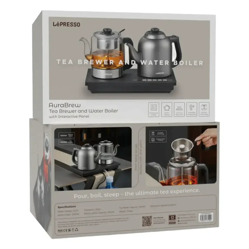 LePresso AuraBrew Tea & Water Brewer – Gray | LPCFFAB0032GY LePresso