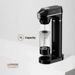 LePresso Carbonator Black Kitchen Sparkling Water Machine