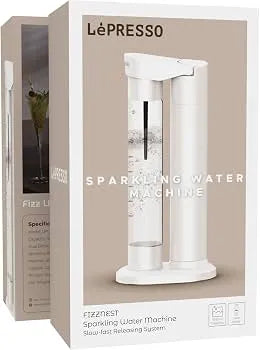 LePresso Fizznest Instant Carbonator & Soda Maker – Brown | LPCFFSSM0097BR LePresso