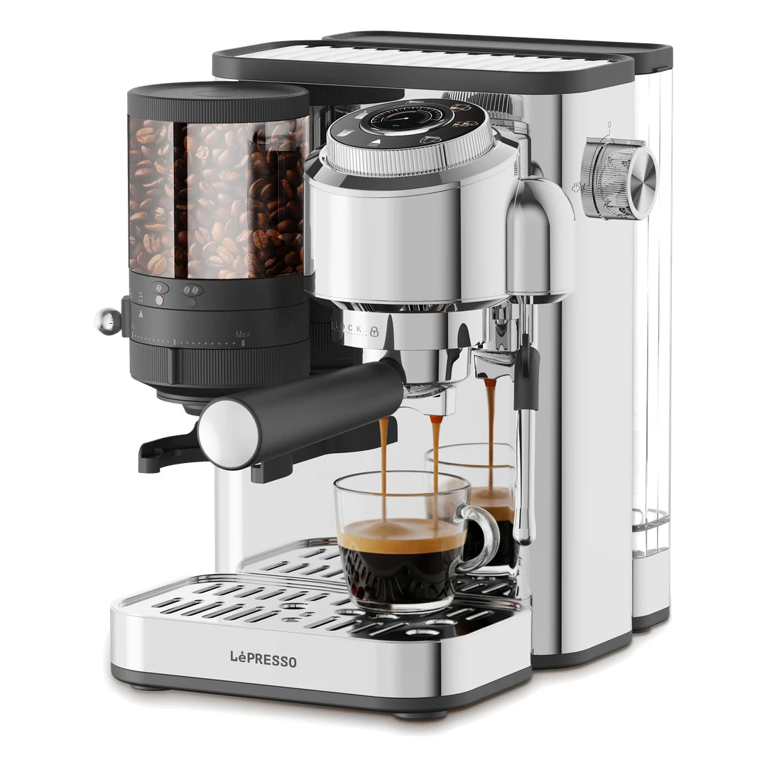 LePresso IlBurrone Coffee Machine with Bean Grinder Qatar