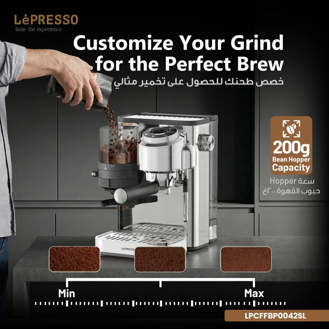 LePresso IlBurrone Espresso Machine with Steam Wand