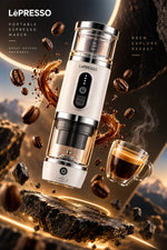 LePresso Portabrew 4-in-1 Portable Coffee Machine – White | LPCFFM4IN1WH LePresso