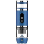 LePresso Portabrew 4-in-1 Portable Coffee Machine with Milk Frother – Blue | LPCFFM4IN1BL LePresso