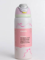 Owala FreeSip 32oz Pink Ribbon Insulated Stainless Steel Water Bottle