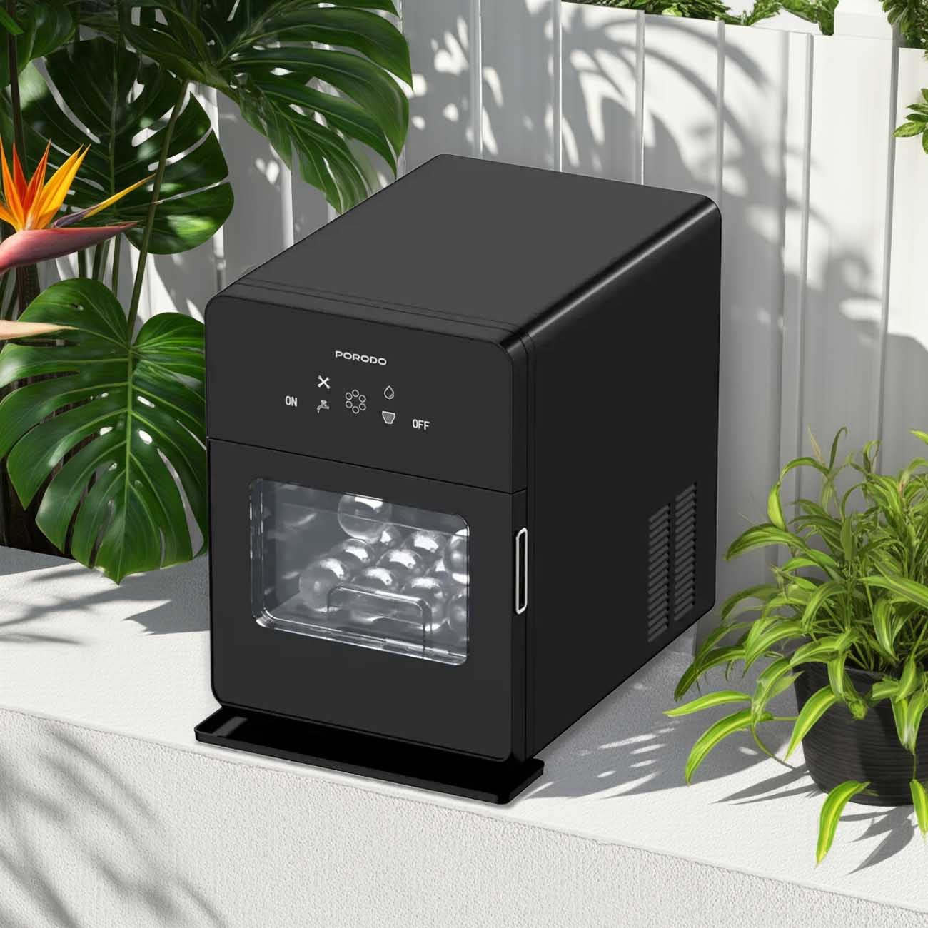 Porodo Countertop Electric Ice Maker 260W for Home and Office Qatar