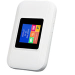 Porodo NEXFI Portable WiFi Router with Screen 4G LTE CAT4 WiFi 6 – White | PDM603WH porodo