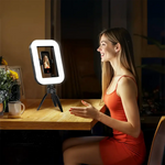 Porodo Lifestyle Vlogging Camera & Phone Light with Ring Holder – Black | PDLFST214BK porodo