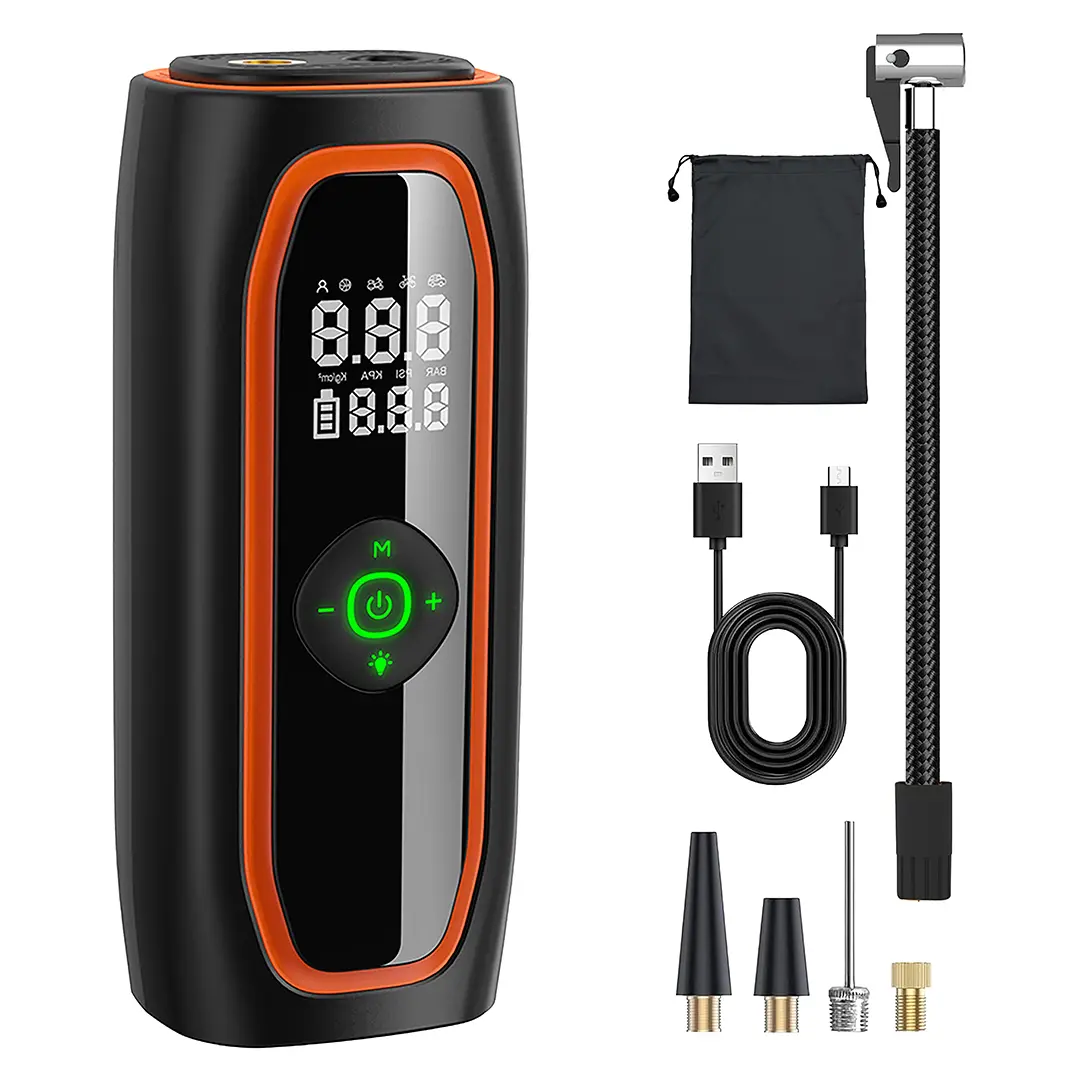 Porodo Voltair Car Tire Inflator Real Time Pressure Display