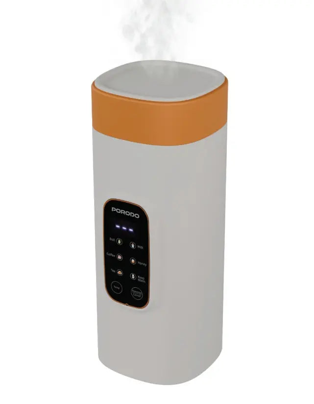 Portable Smart Kettle Qatar Porodo Lifestyle White Front View