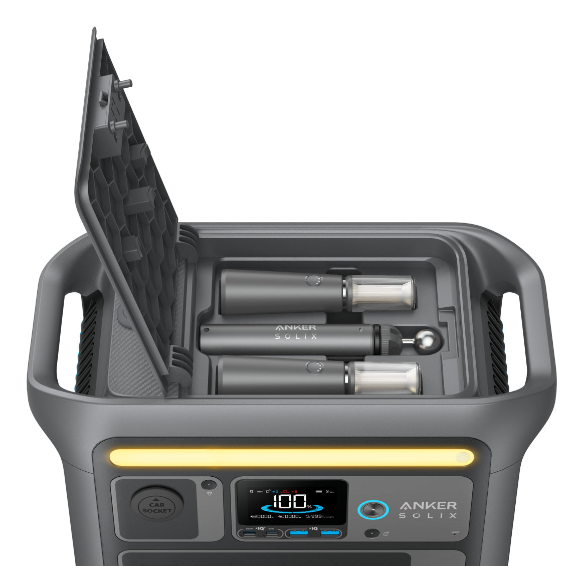 Anker SOLIX C800 Plus 1200W Power Station with AC USB and Car Ports Qatar