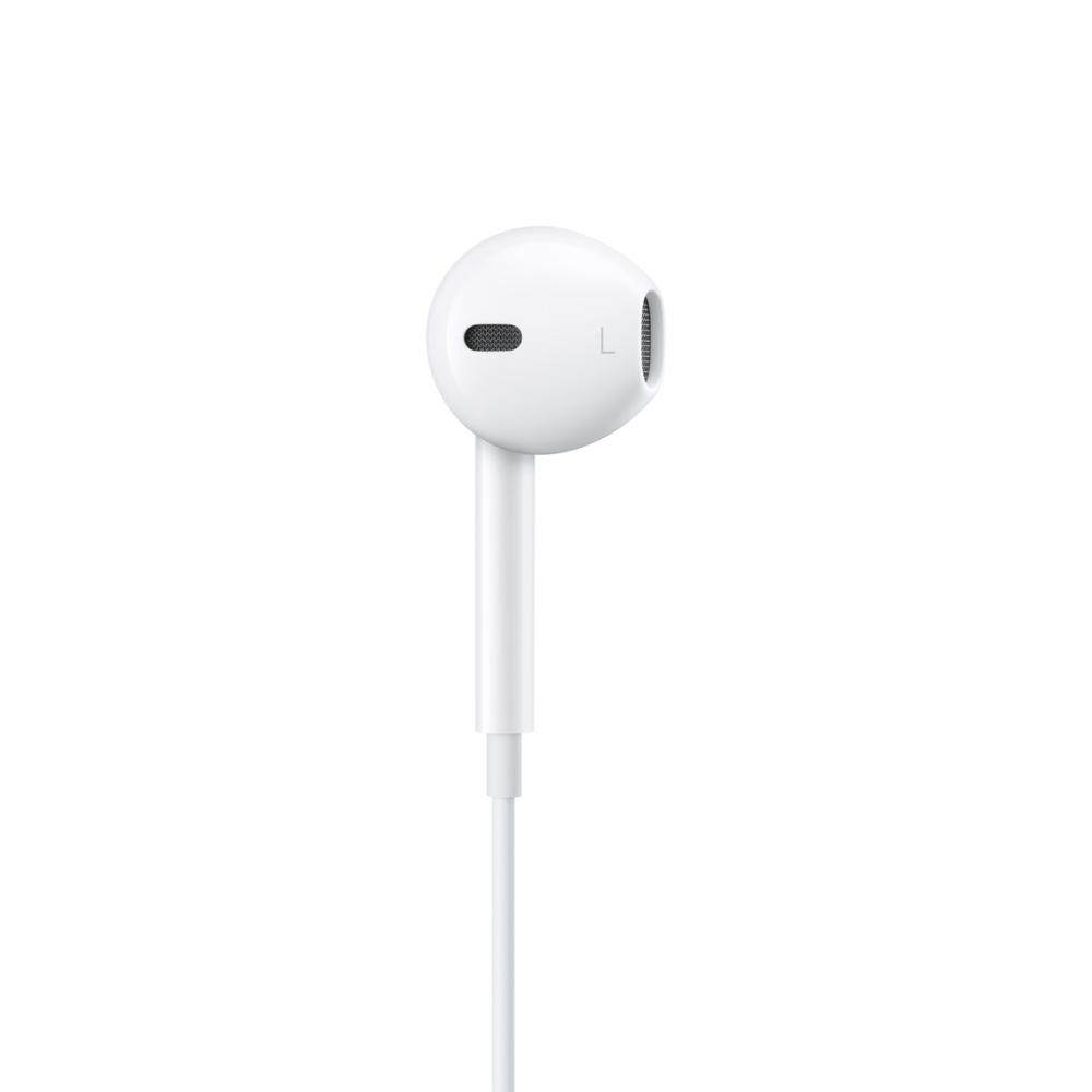 Apple EarPods with USB-C Connector side profile showing ergonomic design