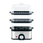 Green Lion 3 tier electric egg cooker with stacked steaming trays