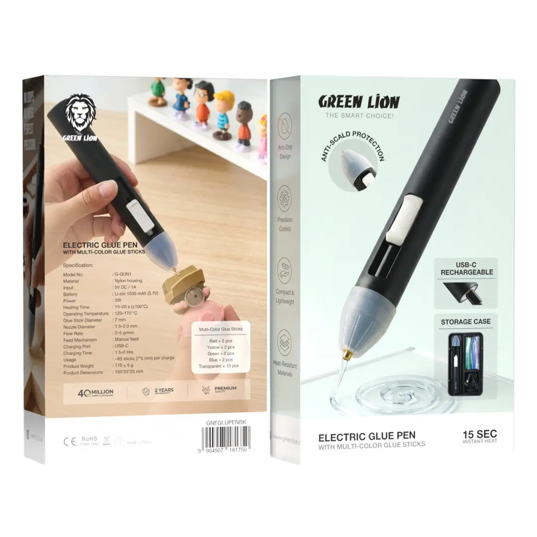 Green Lion Black Electric Glue Pen for DIY Crafts Qatar