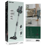 Green Lion Lite cordless vacuum cleaner being used for home floor cleaning