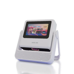 Green Lion Orion 2 projector showing touch screen interface and smart controls