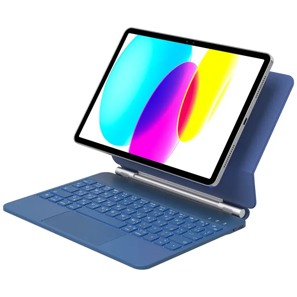 iPad Magic Keyboard Case Qatar Green Lion for iPad 10th Gen