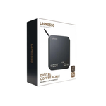 LePresso digital coffee scale black retail box packaging and product display