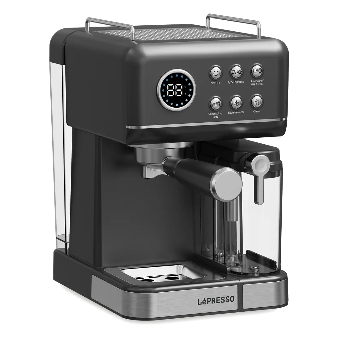 Lepresso Marzette Coffee Maker Black with Milk Tank Qatar