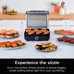 Ninja Sizzle 6 Serving Indoor Electric Griddle Black Kitchen Appliance Qatar