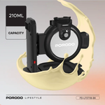 Porodo Lifestyle vertical waffle maker black highlighting compact design and vertical pouring system
