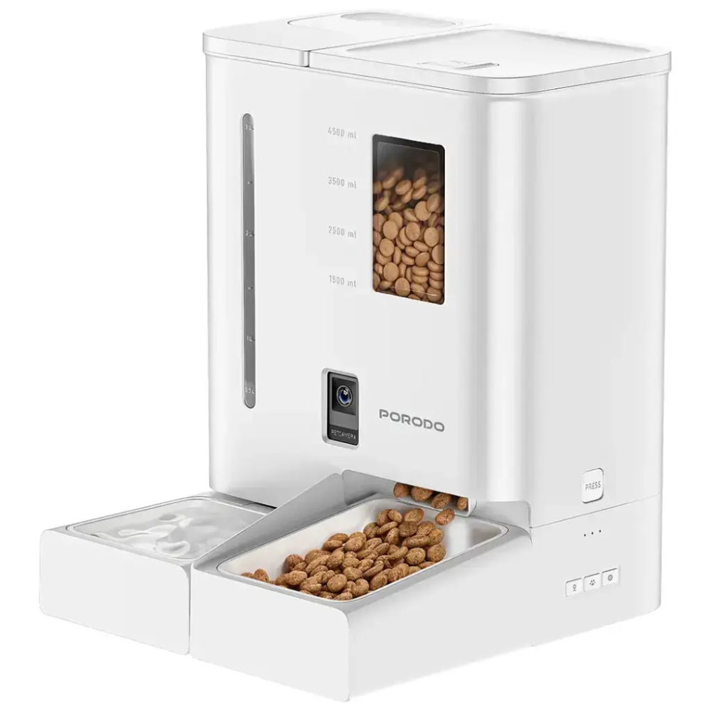 Porodo Petmate automatic pet feeder with Wi-Fi connectivity, camera and app control