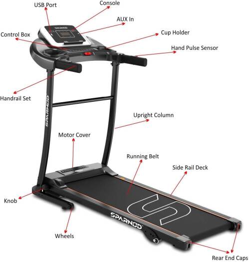Sparnod STH-1250 Treadmill for Home Fitness Qatar